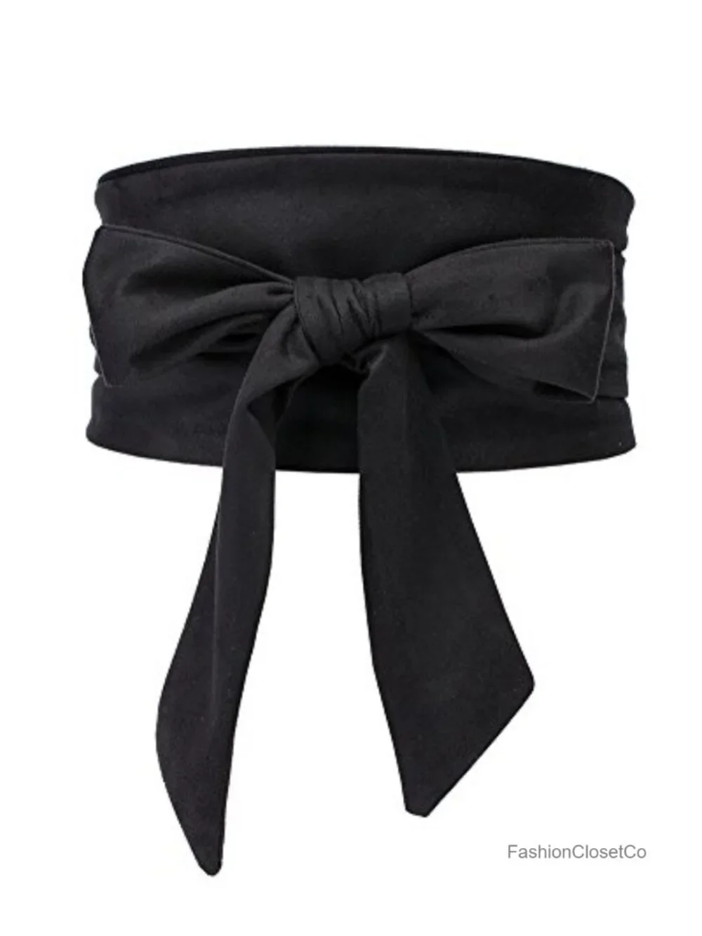Women's Bowknot Self Tie Wrap Around Obi Waist Belt Cinch Boho Accessory